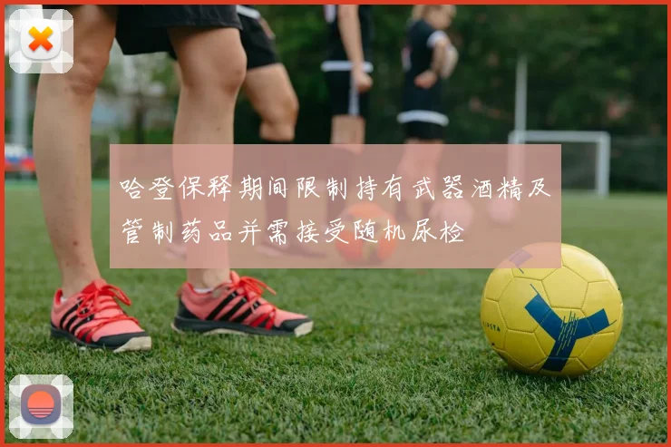 哈登保释期间限制持有武器酒精及管制药品并需接受随机尿检